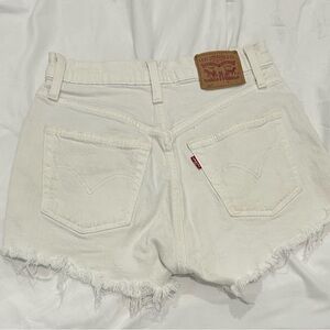 Levi's Women's White Denim Shorts